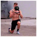 Kettlebell, 32 kg, black