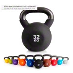 Kettlebell, 32 kg, black