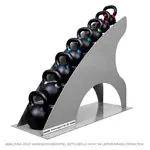 Image shows Shelf for 8 kettlebells