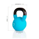 Kettlebell, 10 kg, light blue