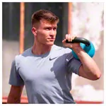 Kettlebell, 10 kg, light blue