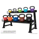 Kettlebell stand with 2 shelves, LxWxH 139x63x74 cm