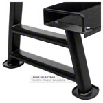 Kettlebell stand with 2 shelves, LxWxH 139x63x74 cm