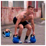 Kettlebells set 10 kettlebells 4 to 32 kg, incl. tray
