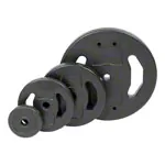 Image shows pumpset! -weight plates made of vinyl,  2.7 cm, 10 kg piece