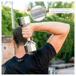 Chrome dumbbell massive, 10 kg, one piece