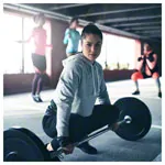 Get-Fit weight plate made of rubber,  3 cm, 5 kg, 1 piece