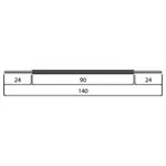 Get-Fit barbell,  3 cm x 140 cm