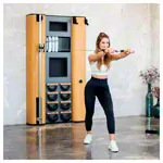 NOHrD Wall Compact, pulley, ski trainer, 8 swing dumbbells, oak