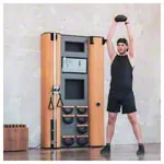 NOHrD Wall Compact, pulley, ski trainer, 8 swing dumbbells, oak