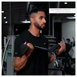 Sport-Tec ergonomic lat pull and rowing handle, 80x10 cm