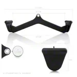Sport-Tec ergonomic lat pull and rowing handle, 54x10 cm