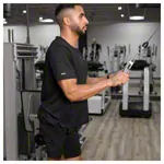 Triceps bar, W-shape