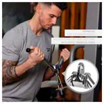 Triceps bar W-shape, curved