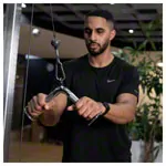 Mushroom-shaped triceps handle