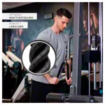 Image shows Triceps rope, black, 65 cm