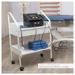 Equipment cart standard with 4 wheels, white