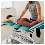 Ferrox therapy table Chagall 6 Neo with wheel lifting system