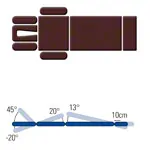 Treatment Table Solid E8 Dynamic according to Dr. Ackermann, 195x52x49-96 cm