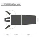 Image shows HWK therapy couch solid Viernheim battery 5-piece, width: 65 cm