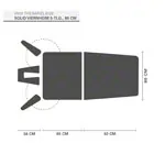 Image shows HWK therapy couch solid Viernheim battery 5-piece, width: 80 cm
