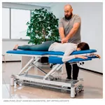 Image shows Therapy couch Smart ST5 with wheel lifting system and all-round control
