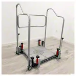 Image shows Posturomed 202 with railings, 60x60 cm, silver