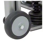 Image shows Posturomed 202 with railings, 60x60 cm, silver