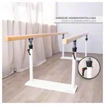 Image shows Parallel bars standard, bar length 3 m, bar made of wood