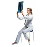 Gymnastics stool Exclusive with upholstery,  38 cm