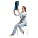 Gymnastics stool Exclusive with comfort pad,  38 cm