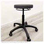 Image shows Swivel stool standard with comfort padding and roles