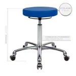 Rotatory stool exclusive with comfort padding and wheels