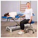Rotatory stool exclusive with comfort padding and wheels