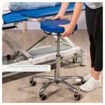 Rotatory stool exclusive with comfort padding and wheels
