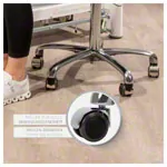 Rotatory stool exclusive with comfort padding and wheels