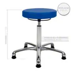 Swivel stool exclusive with comfort padding and glides