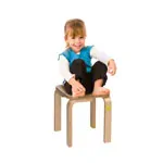Stool 30 made of shaped wood, 27x27 cm, seat height 30 cm