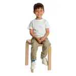 Stool 38 made of shaped wood, 36x36 cm, seat height 38 cm
