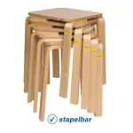 Stool 45 made of shaped wood, 36x36 cm, seat height 45 cm