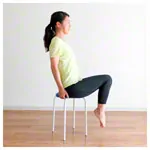 Gymnastics stool standard with cushion, <FONT face=Arial></FONT> 38 cm, frame color white