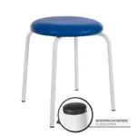 Gymnastics stool standard with cushion, <FONT face=Arial></FONT> 38 cm, frame color white