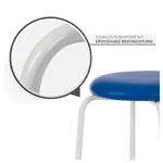 Gymnastics stool standard with cushion, <FONT face=Arial></FONT> 38 cm, frame color white