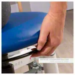 Rotatory stool exclusive with cushion and wheels