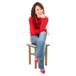 Wooden stool made of hardwood, LxW 35x35 cm