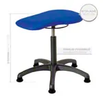 Therapy stool with cushion, standard with glides