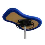 Therapy stool with cushion, standard with glides