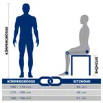 Exclusive multi-purpose stool with PU seat  34 cm