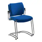 Cantilever chair with cushion