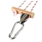 Pulley block with snap hook, 110-145 cm